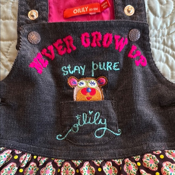 Oilily Printed Toddler Overall Dress - Picture 3 of 6